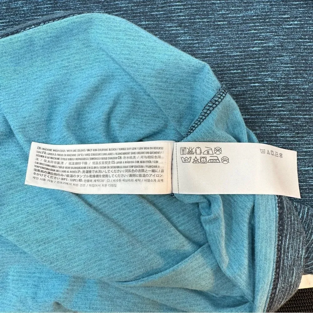 Hollister Textured Crewneck Blue Sweater-Large
